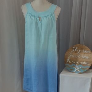 NWOT Tommy Bahama Linen Sleeveless Umbre Dress. See measurements
